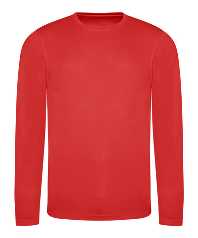 Long sleeve cool T | fire red