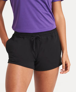 Womens cool jog shorts | jet black