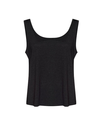 Womens tank top | heather black