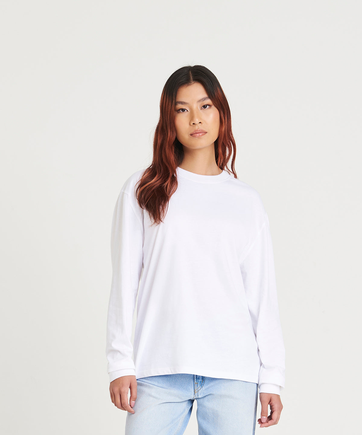 Oversize 100 long sleeve T | deep black