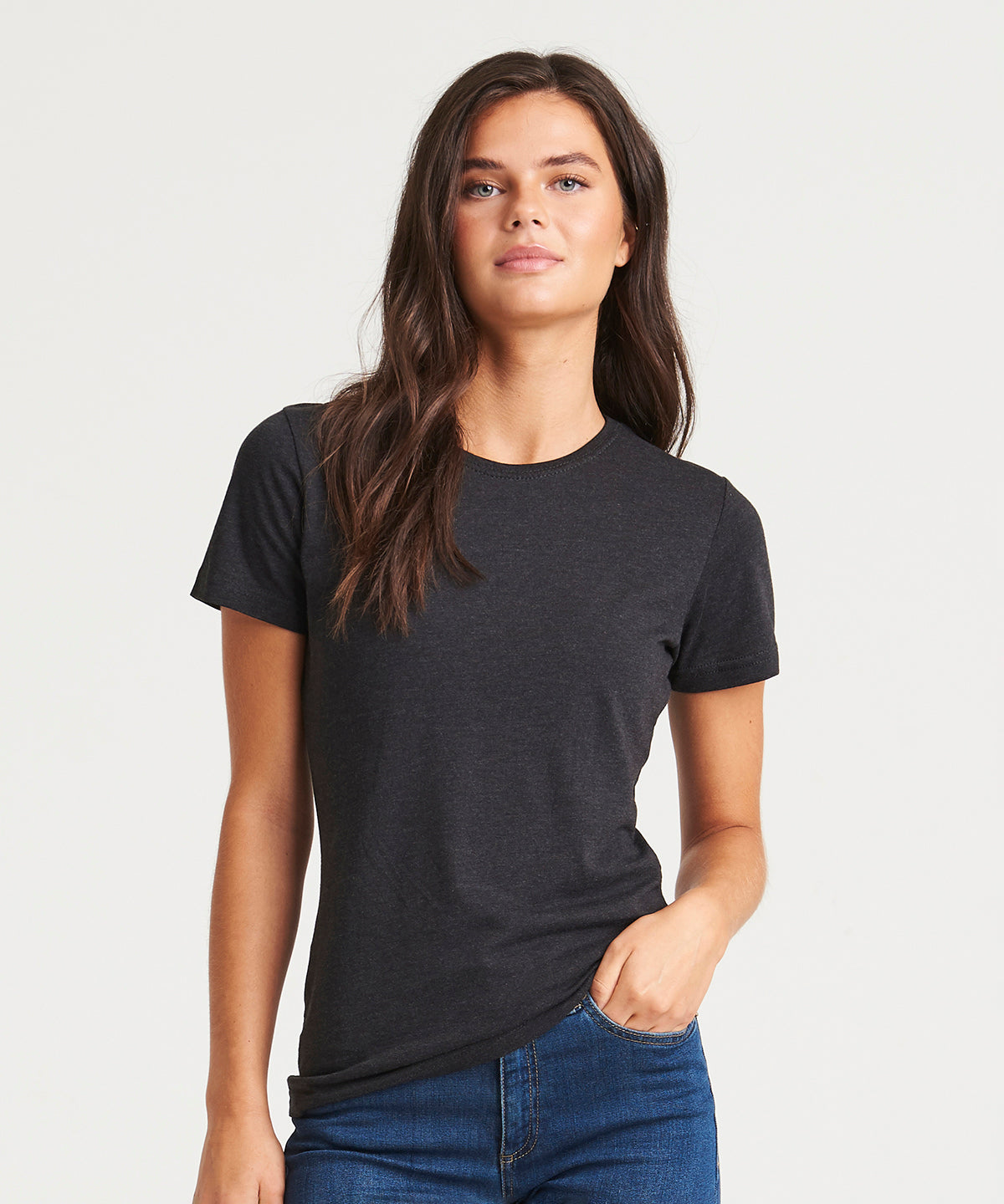 Womens triblend T | solid black