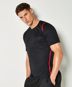 Gamegear® Cooltex® t-shirt short sleeve (regular fit) | black/fluorescent orange