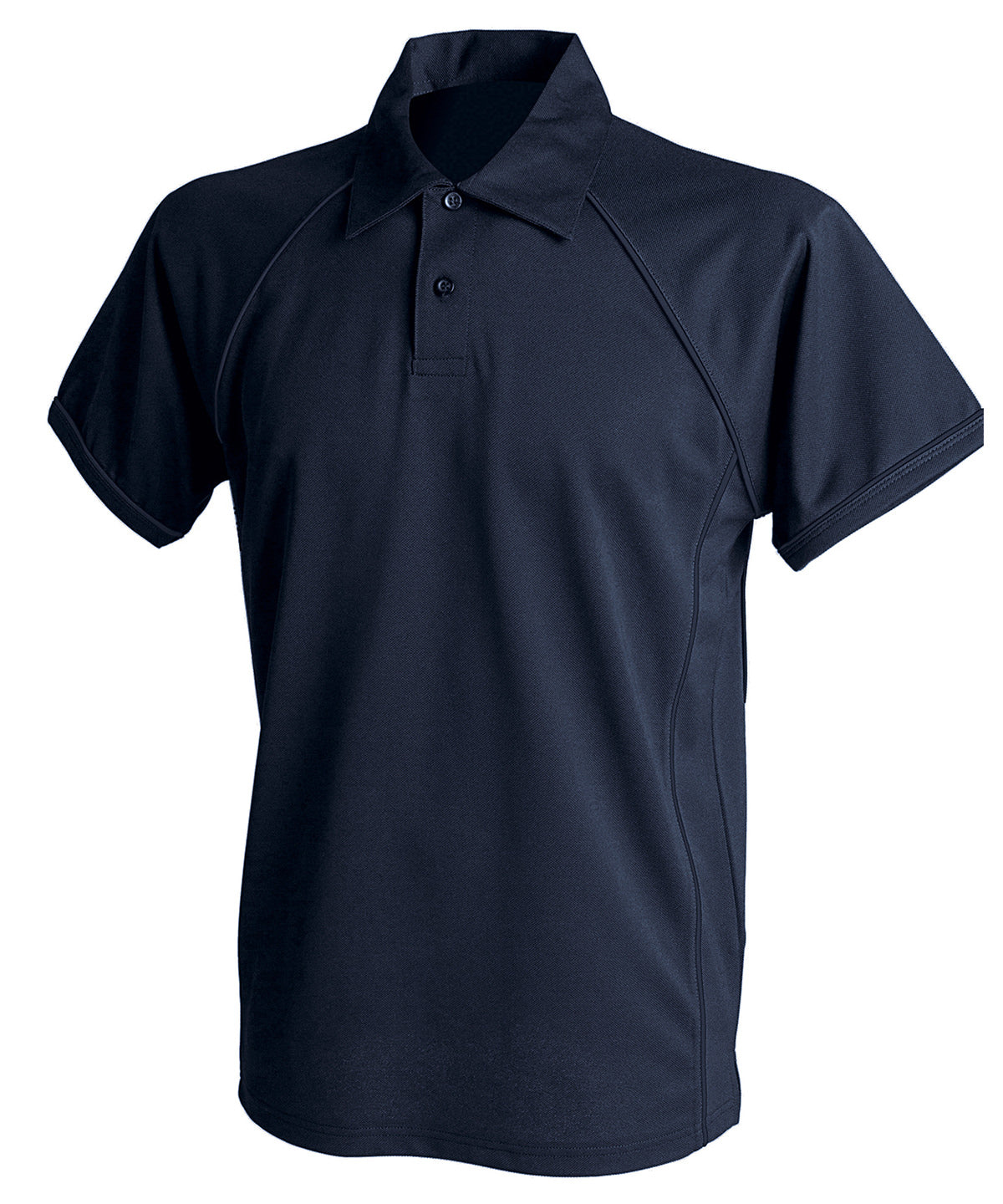 Piped performance polo | navy/navy