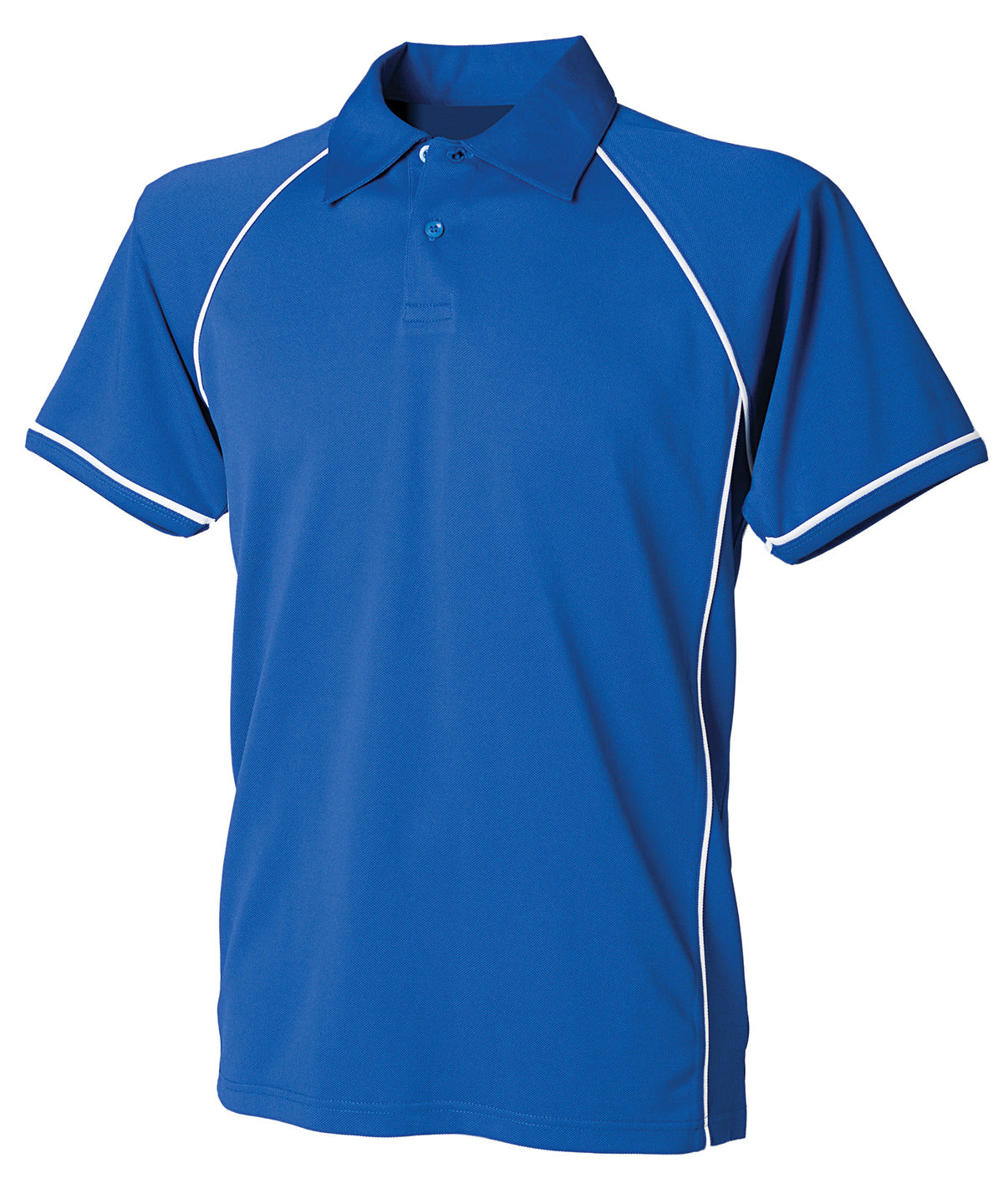 Piped performance polo | royal/white