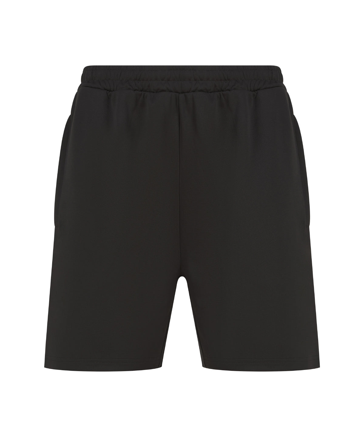 Kids knitted shorts with zip pockets | black