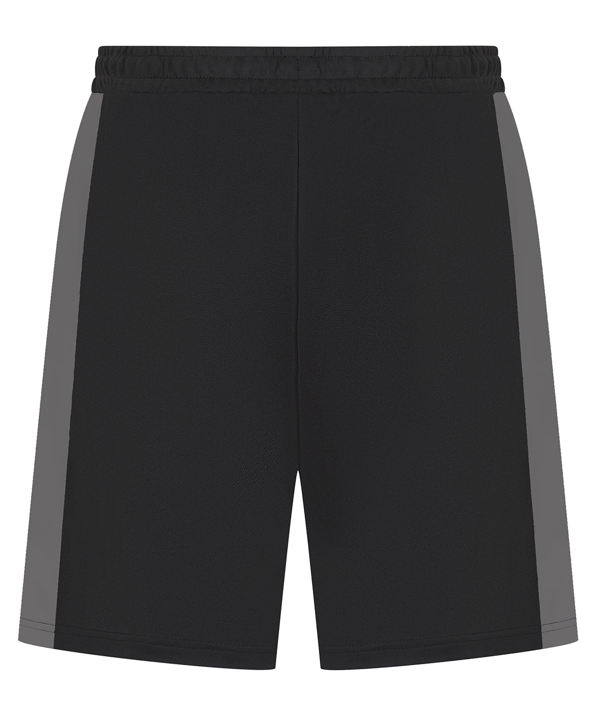 Kids knitted shorts with zip pockets | black/gunmetal