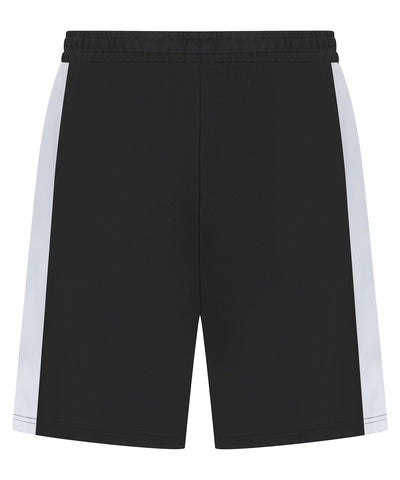 Kids knitted shorts with zip pockets | black/white