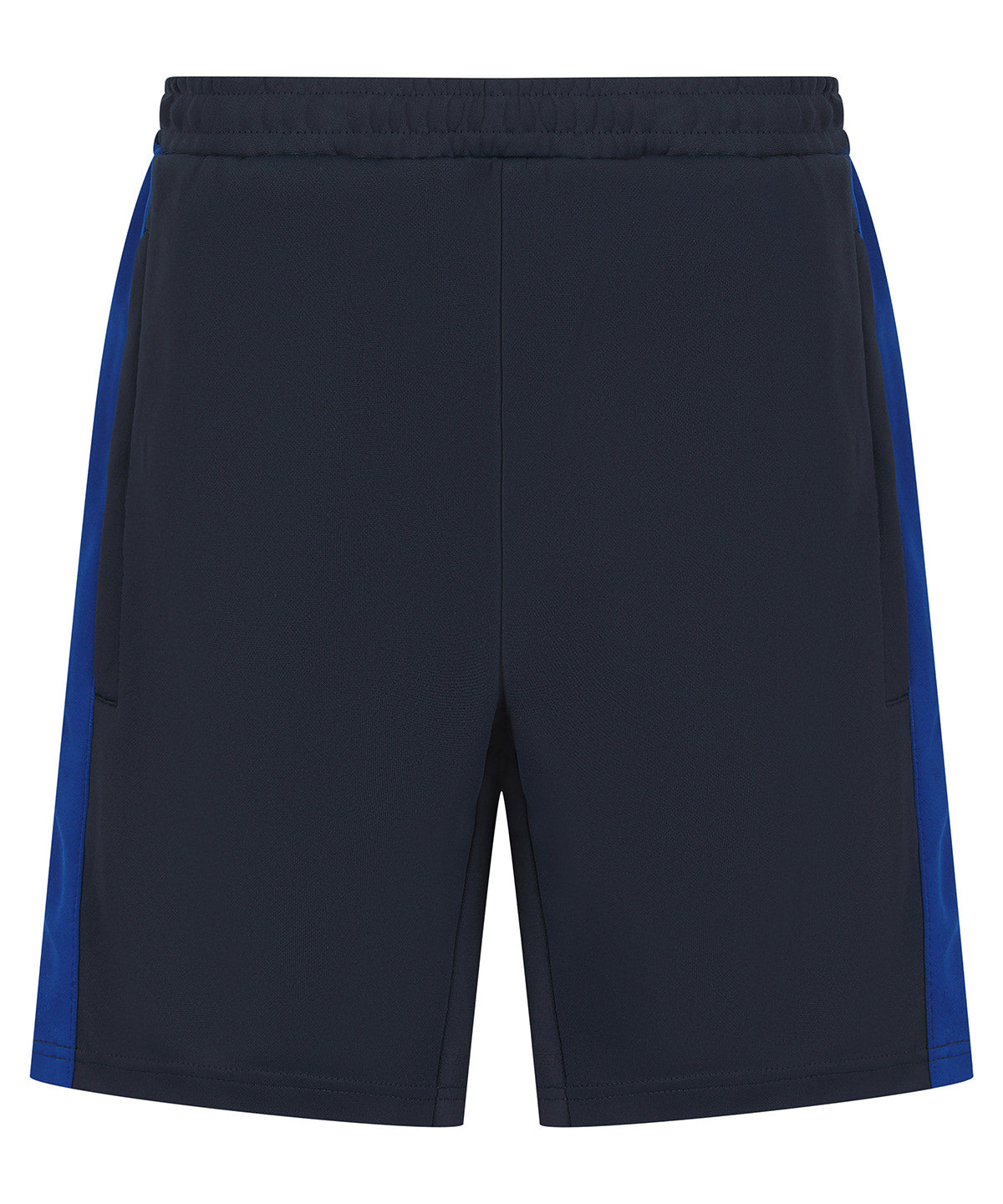 Kids knitted shorts with zip pockets | navy/royal