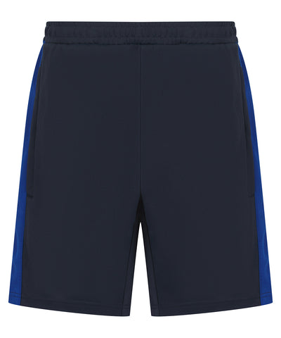 Kids knitted shorts with zip pockets | navy/royal