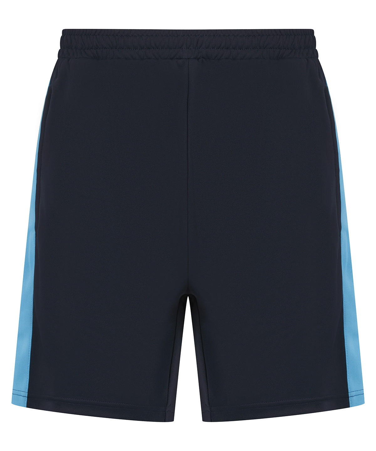Kids knitted shorts with zip pockets | navy/sky