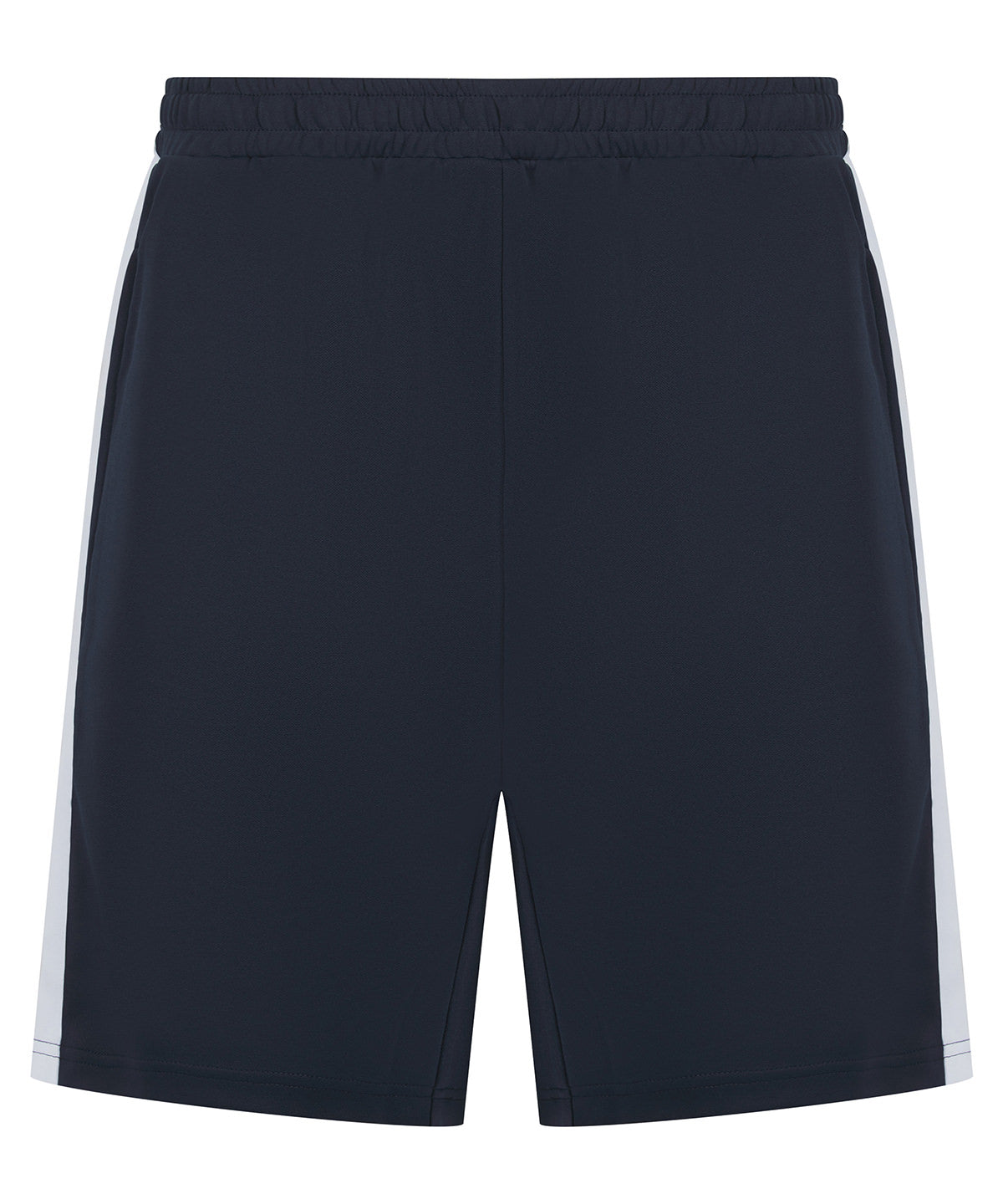 Kids knitted shorts with zip pockets | navy/white