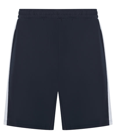 Kids knitted shorts with zip pockets | navy/white