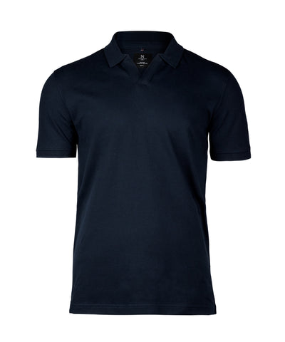 Harvard v-neck  stretch deluxe polo | dark navy