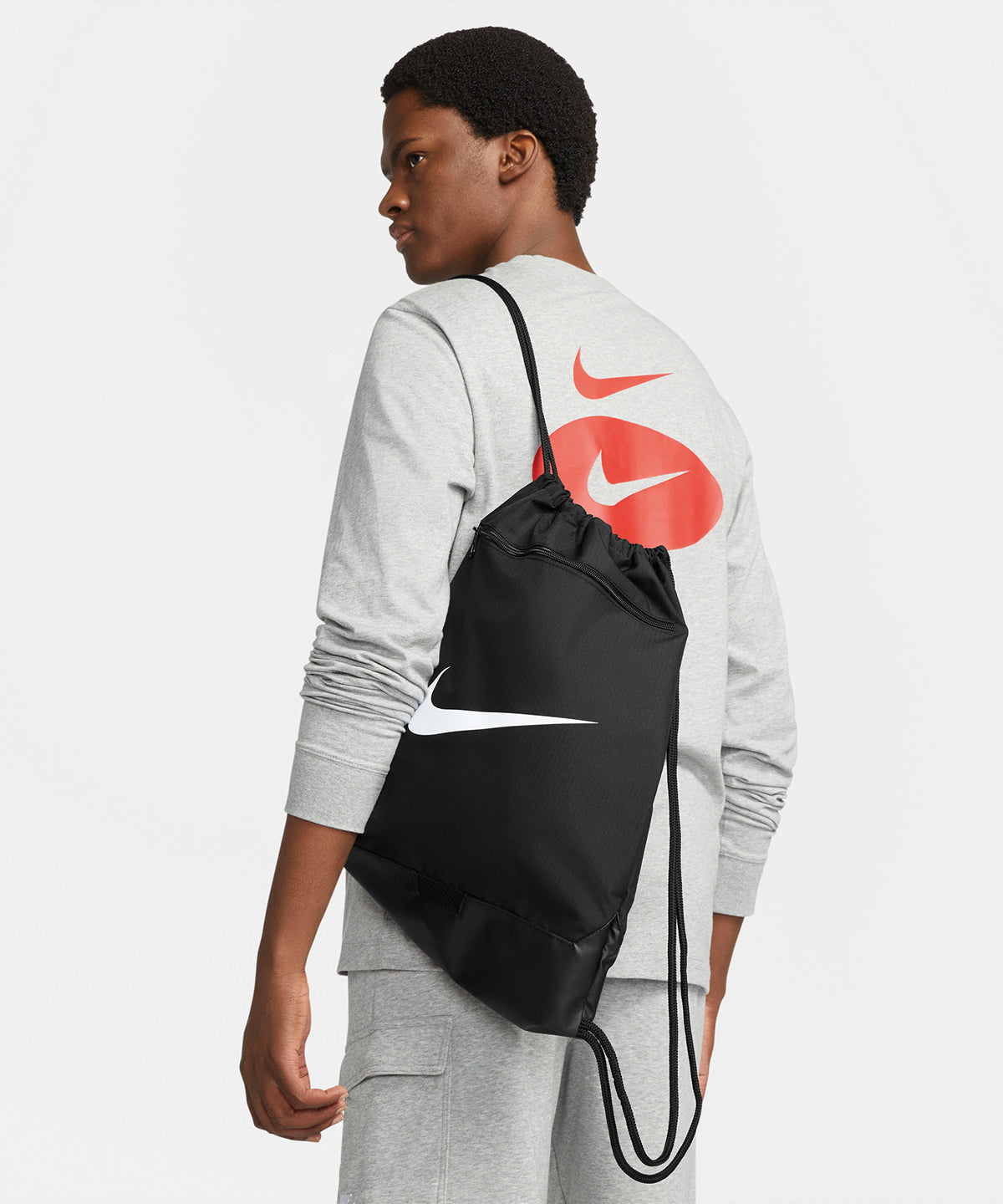 Nike Brasilia drawstring (18 litre) | black/black/white