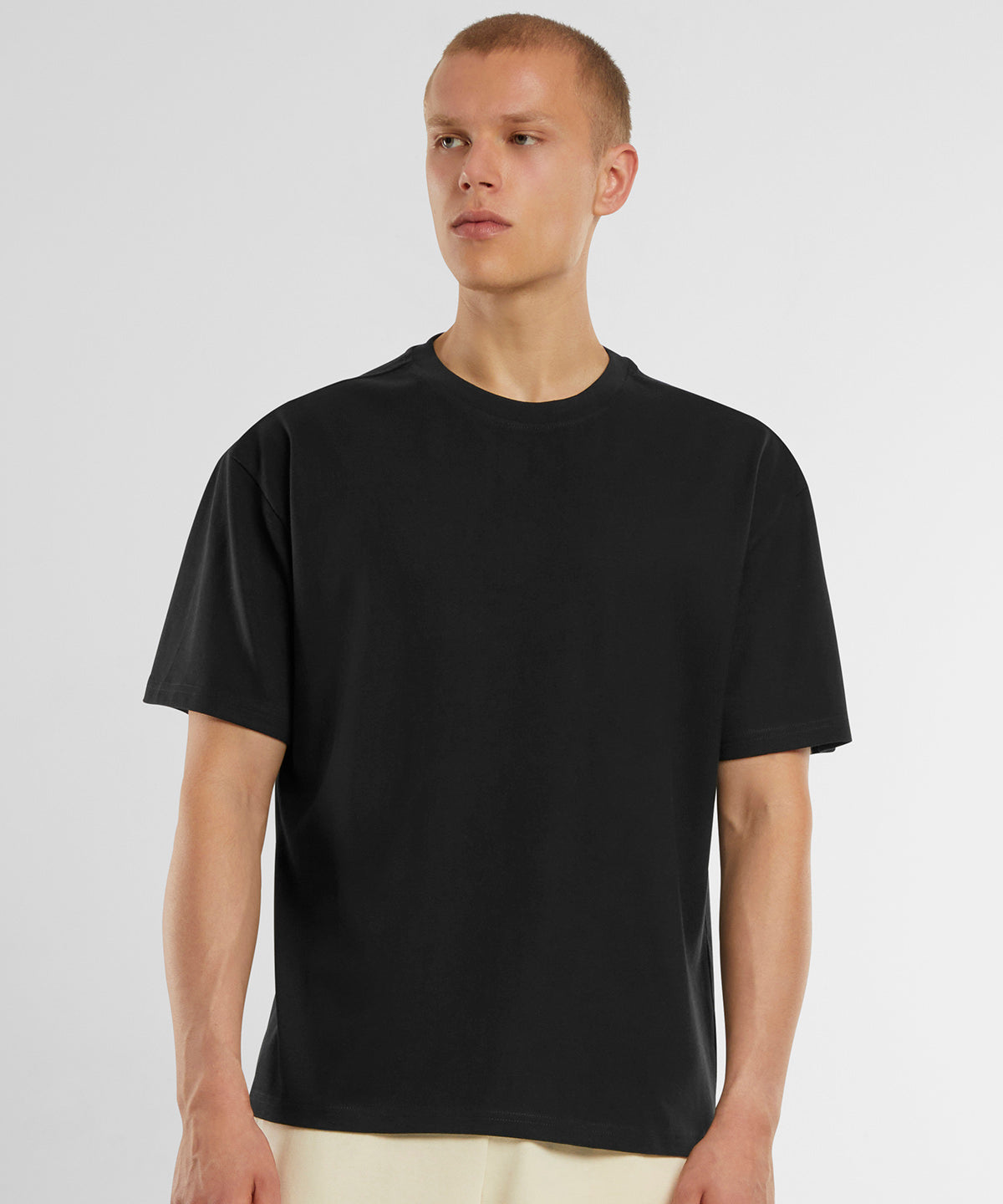 Oversized Jersey tee | black