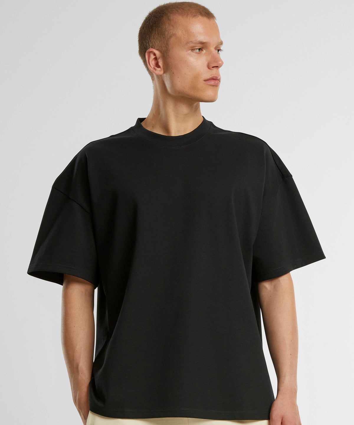 Heavy Jersey oversized tee | black