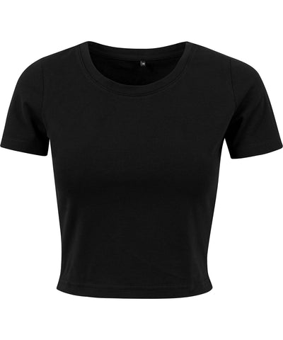 Womens cropped tee | black