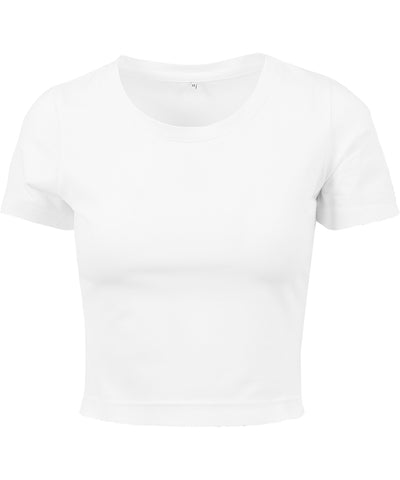 Womens cropped tee | white