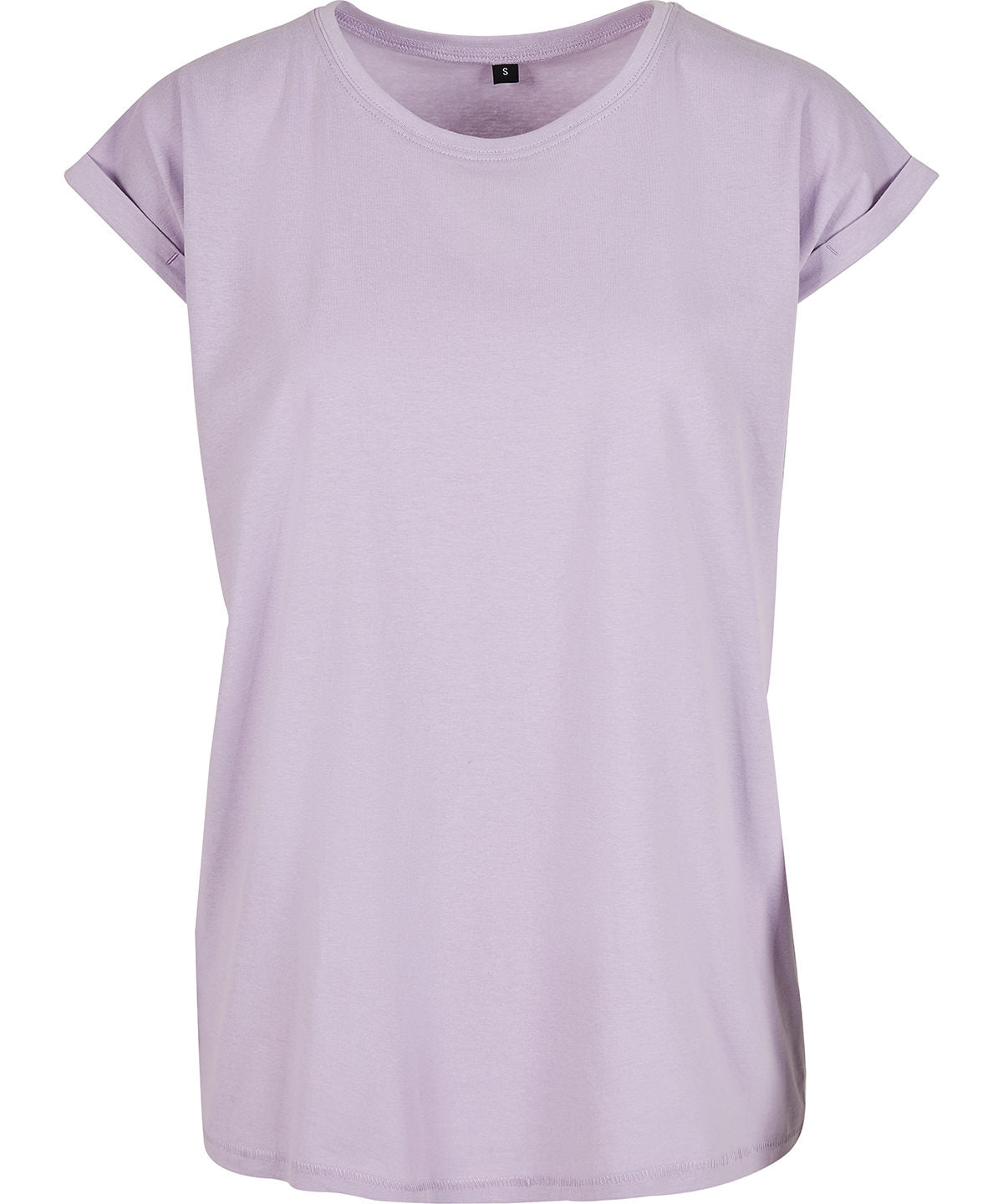 Womens regular extended shoulder tee | lilac