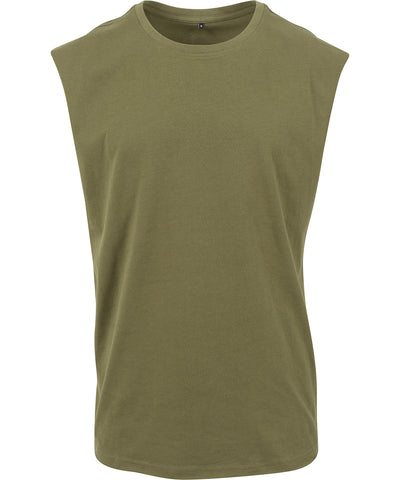 Sleeveless tee | olive