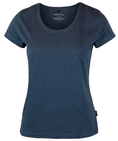 Womens Orlando  soft round neck t-shirt | navy melange