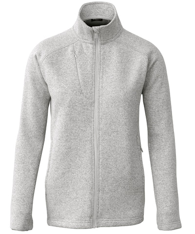 Womens Montana  knitted fleece jacket | light grey melange