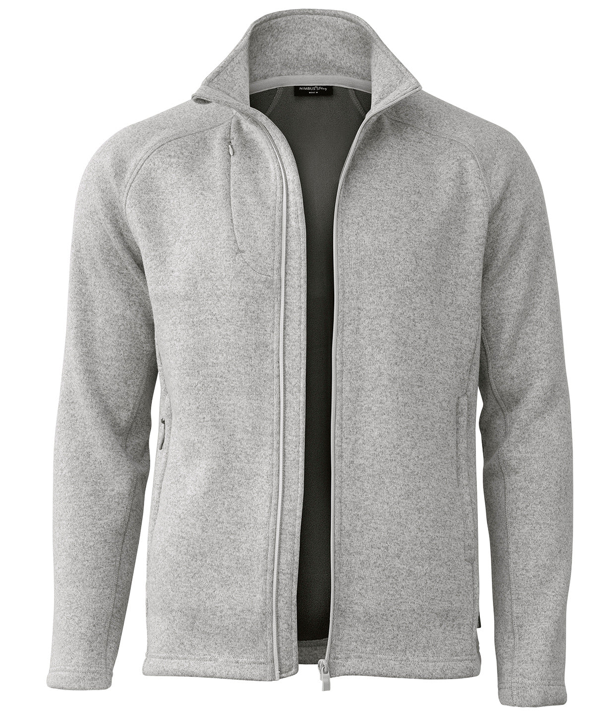 Montana  knitted fleece jacket | light grey melange