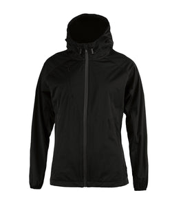 Womens Fargo  functional hooded softshell | black