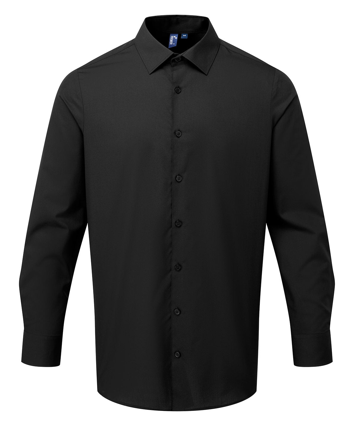 Long sleeve Recyclight poplin shirt | black