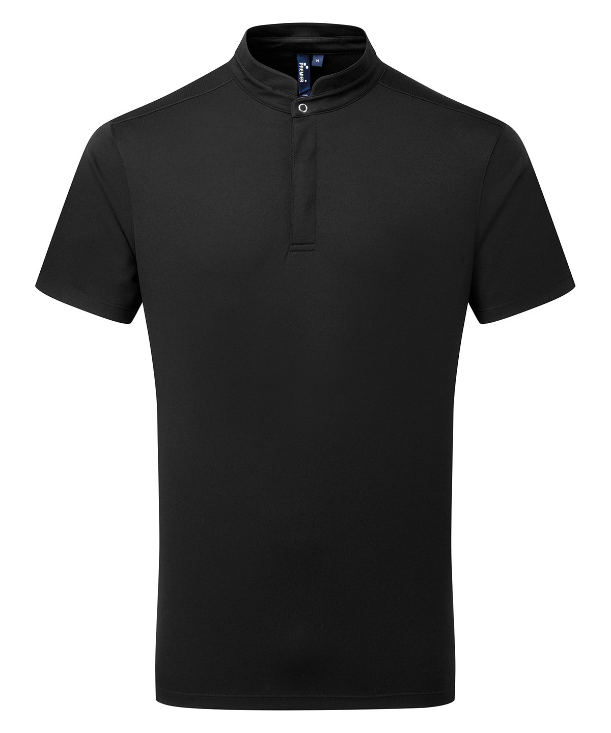 Essential Coolchecker® short sleeve chefs shirt | black