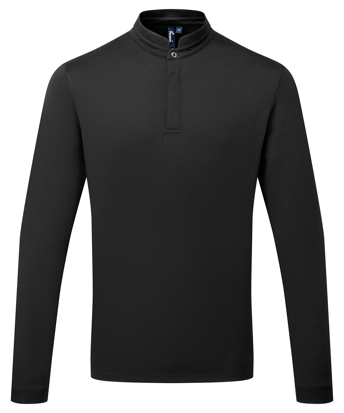 Essential Coolchecker® long sleeve chefs shirt | black