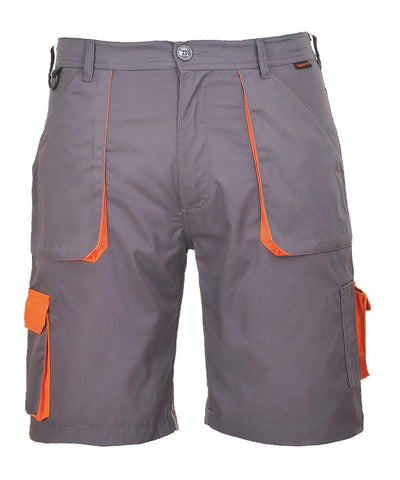 Portwest Texo contrast shorts (TX14) | grey/orange