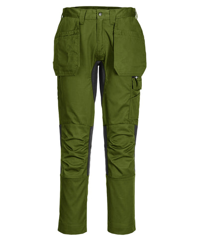 WX2 stretch holster trousers (CD883) slim fit | olive green
