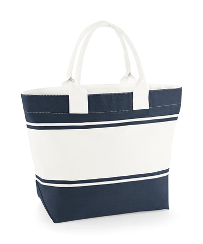 Canvas deck bag | navy/off white