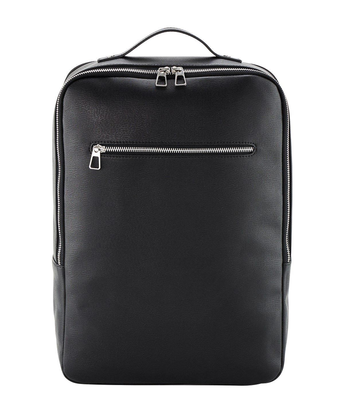 Tailored luxe PU backpack | black