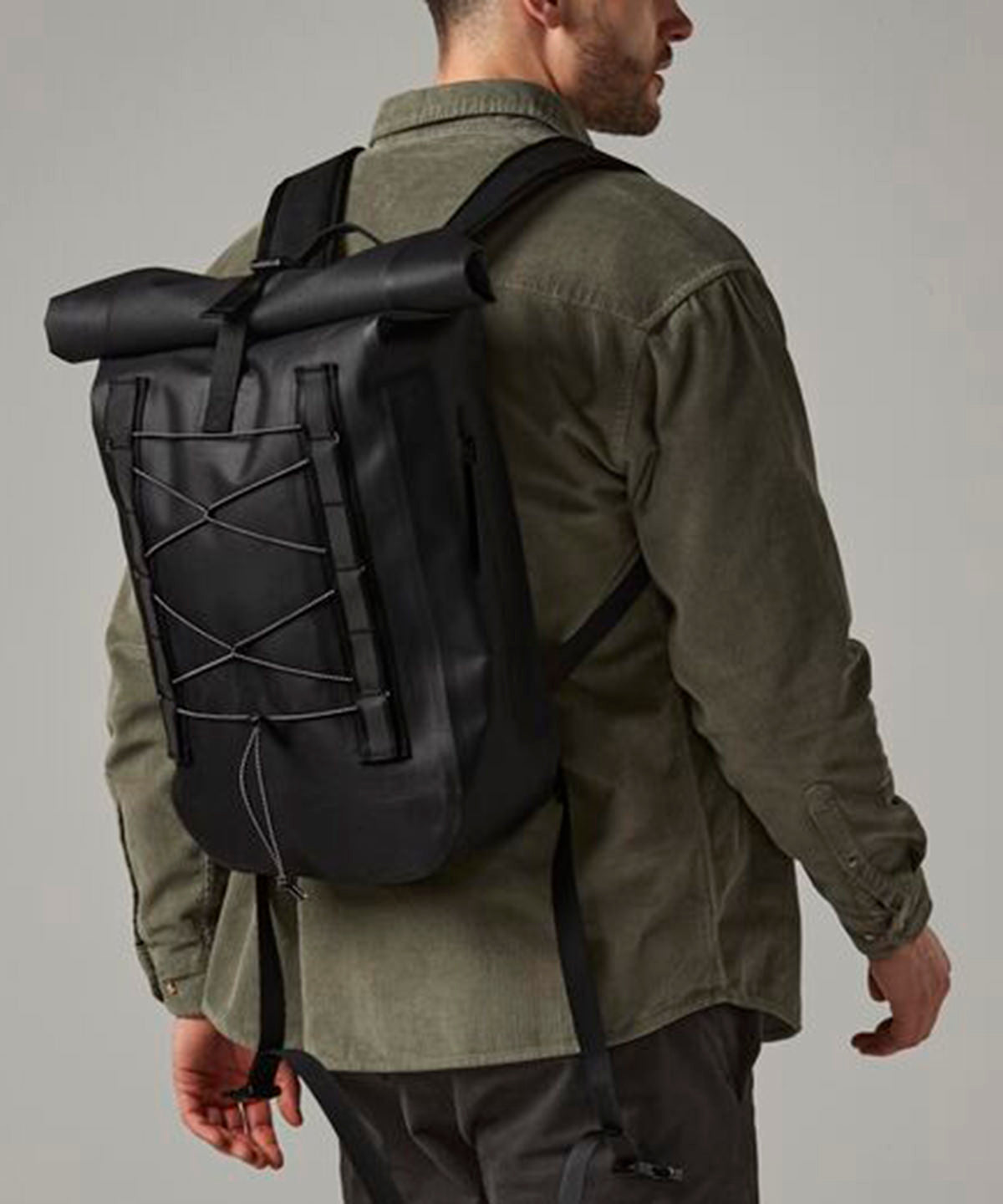 Waterproof bike roll-top | black