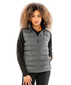 Womens ice bird padded gilet | black