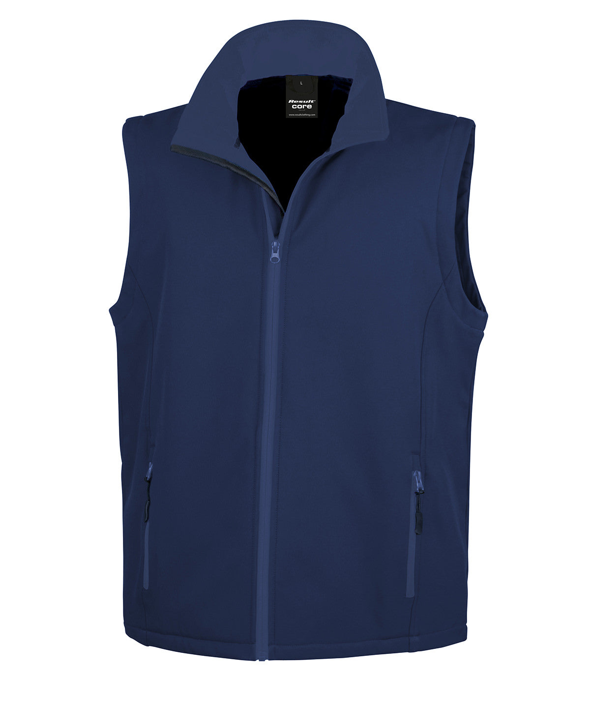 Printable softshell bodywarmer | navy/navy