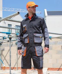 Work-Guard lite jacket | Grey  Black/Orange