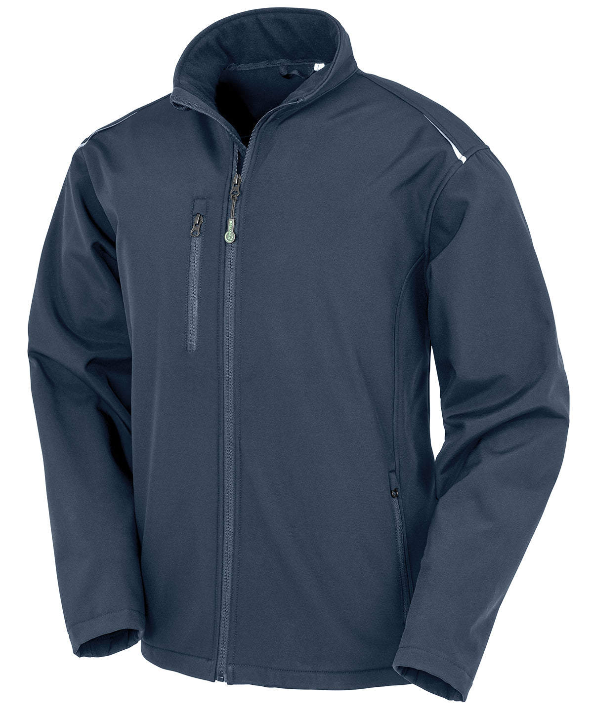 Recycled 3-layer printable softshell jacket | navy