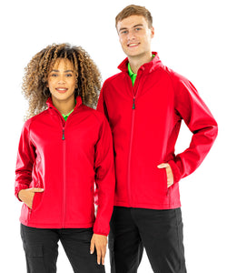 Womens recycled 2-layer printable softshell jacket | black