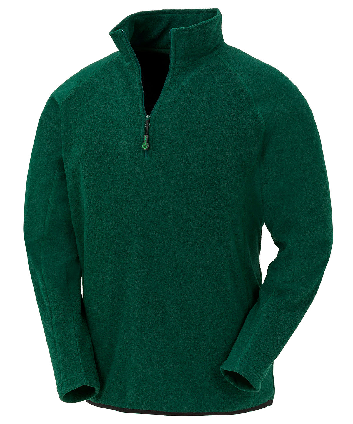 Recycled microfleece top | forest green