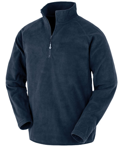 Recycled microfleece top | navy