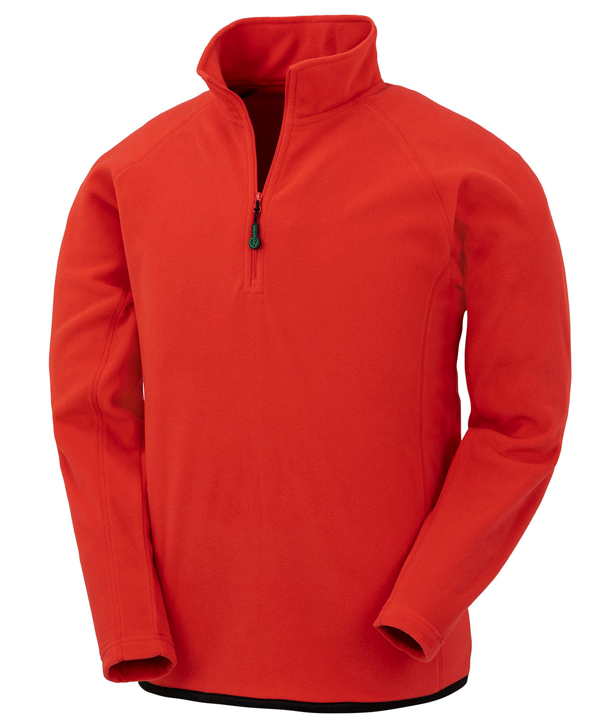 Recycled microfleece top | red