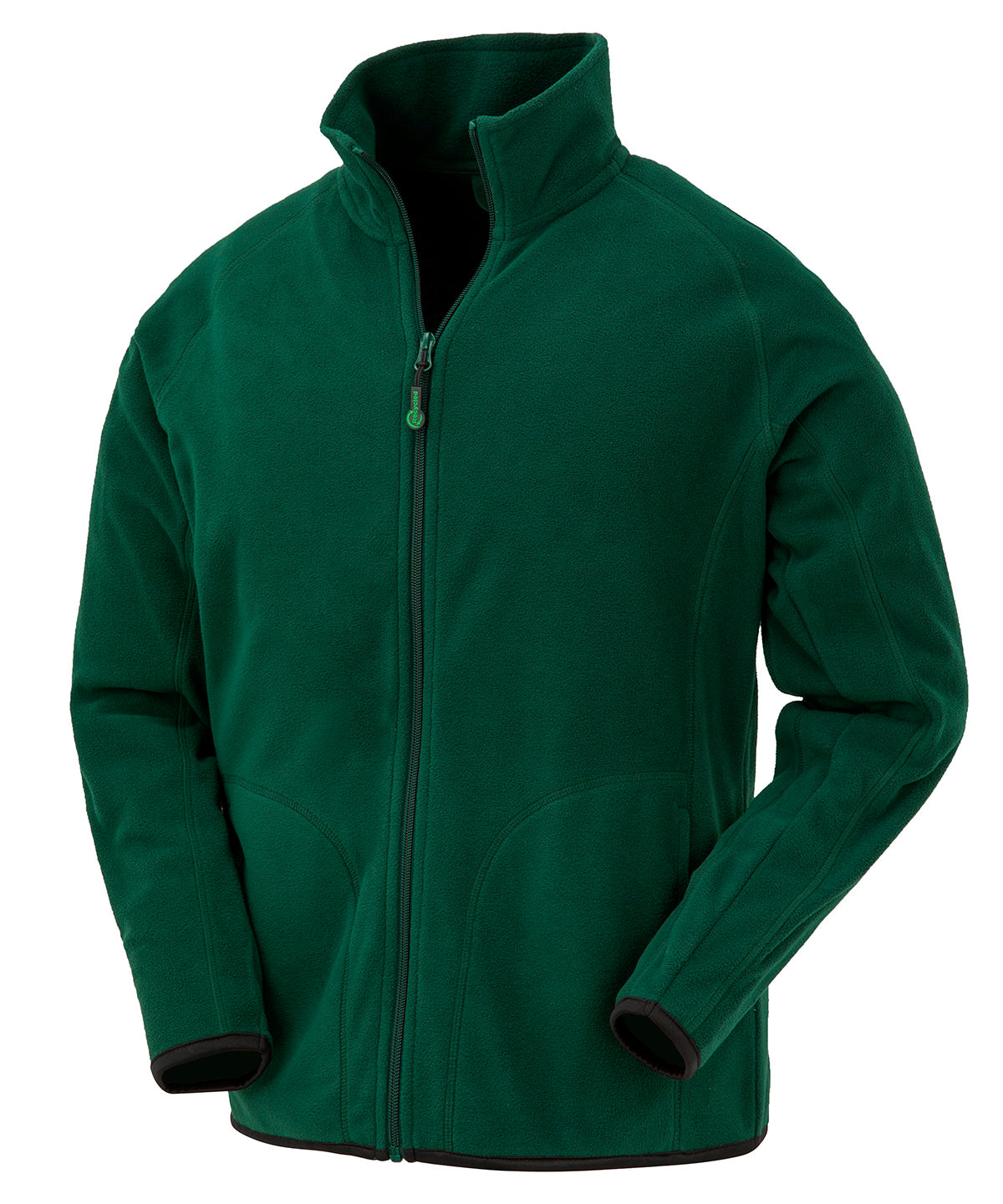 Recycled microfleece jacket | forest green