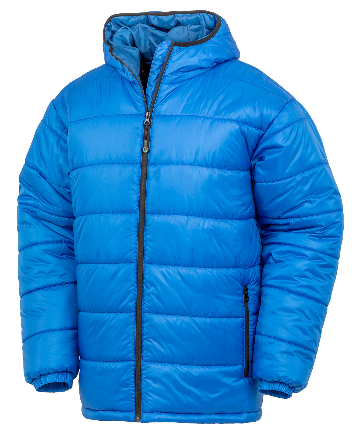 Recycled hooded padded parka | royal