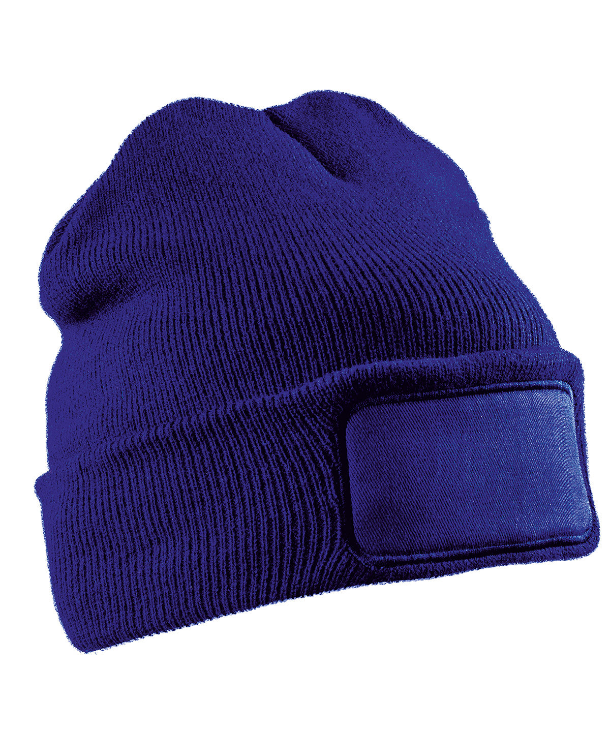 Recycled double knit printers beanie | royal