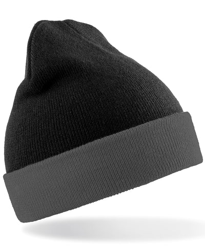 Recycled compass beanie | black/grey