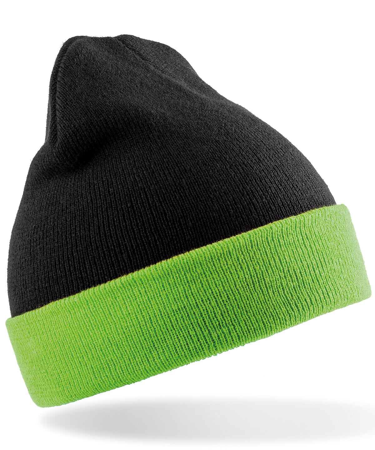 Recycled compass beanie | black/lime