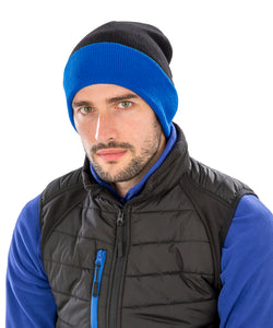 Recycled compass beanie | black/yellow